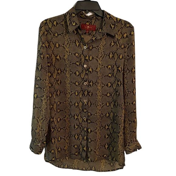 7 for all Mankind | Classic Shear Button Up Top | XS - Picture 1 of 5